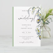 Waterverf van de Magic Olive Branch Handgeschilder Kaart (Staand voorkant)