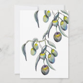 Waterverf van de Magic Olive Branch Handgeschilder Kaart (Achterkant)