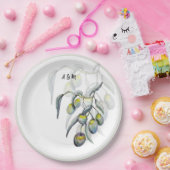 Waterverf van de Magic Olive Branch Handgeschilder Papieren Bordje (Feest)