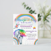 Waterverf van de magische Unicorn regenbooglitter (Staand voorkant)
