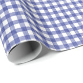 Waterverf van de marine, Gingham-pakpapier Cadeaupapier (Rol Hoek)