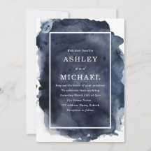 Waterverf van de marine - witte grens Splash bruil