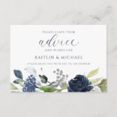 Waterverf van de marinescheepswerf voor huwelijksa advieskaart (Voorkant)