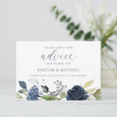 Waterverf van de marinescheepswerf voor huwelijksa advieskaart (Staand voorkant)