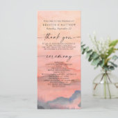 Waterverf van de mountainSunset Wedding Rustic (Staand voorkant)