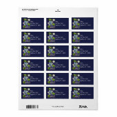 Waterverf van de Mouse Moon en Berries - Zomenavon Etiket (Full Sheet)