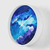 Waterverf van de nebula sterrenstelsel van de blau (Hoek)