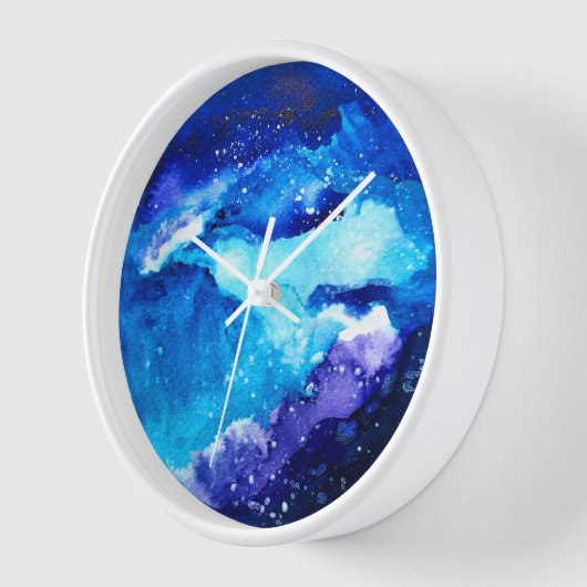 Waterverf van de nebula sterrenstelsel van de blau (Hoek)