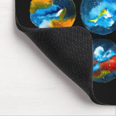 Waterverf van de nebula sterrenstelsel van de blau muismat (Hoek)