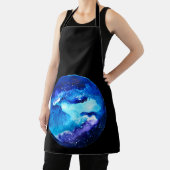 Waterverf van de nebula sterrenstelsel van de blau schort (Insitu)