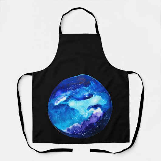 Waterverf van de nebula sterrenstelsel van de blau schort (Voorkant)