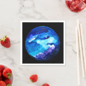 Waterverf van de nebula sterrenstelsel van de blau servet (Insitu)