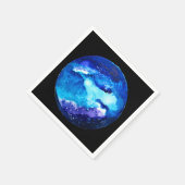 Waterverf van de nebula sterrenstelsel van de blau servet (Hoek)