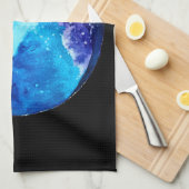 Waterverf van de nebula sterrenstelsel van de blau theedoek (Quarter Fold)