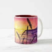 waterverf van de oceaan tweekleurige koffiemok (Voorkant rechts)