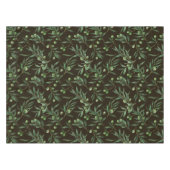 Waterverf van de olijvenbranche in zwarte zee tafelkleed (Voorkant (Horizontaal))