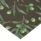 Waterverf van de olijvenbranche in zwarte zee tafelkleed (Gekanteld)