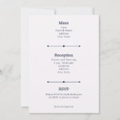 Waterverf van de Paarse Arabische Nacht Quinceañer Kaart (Achterkant)