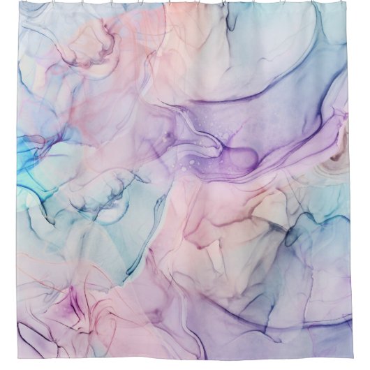 Waterverf van de pasta van het esthetische schildp douchegordijn (Voorkant)