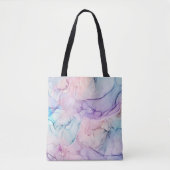 Waterverf van de pasta van het esthetische schildp tote bag (Voorkant)