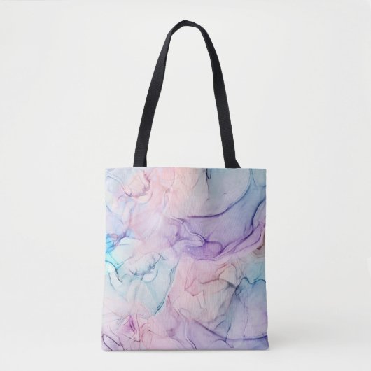 Waterverf van de pasta van het esthetische schildp tote bag (Voorkant)