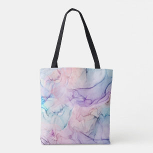 Waterverf van de pasta van het esthetische schildp tote bag
