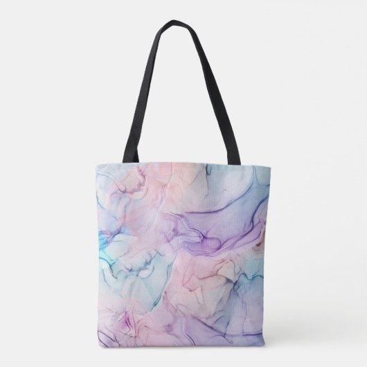 Waterverf van de pasta van het esthetische schildp tote bag (Achterkant)