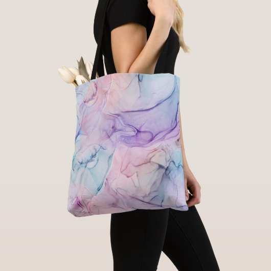 Waterverf van de pasta van het esthetische schildp tote bag (Dichtbij)