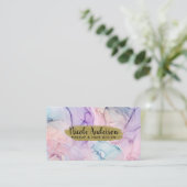 Waterverf van de pasta van het esthetische schildp visitekaartje (Staand voorkant)