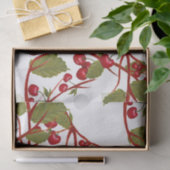Waterverf van de  Red Cherry Branch Tissuepapier (Geschenk)