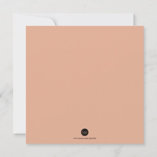 Waterverf van de repetities Floral Greeney Kaart (Achterkant)