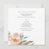 Waterverf van de repetities Floral Greeney Kaart (Voorkant)