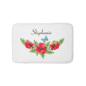 Waterverf van de  rode maffia met naam badmat (Voorkant)