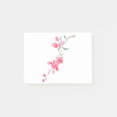 Waterverf van de roodroze Bougainvillea-bloem Post-it® Notes (Voorkant)