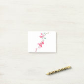Waterverf van de roodroze Bougainvillea-bloem Post-it® Notes (Op bureau)