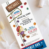 Waterverf van de rottenbeklimming Birthday Ticket  Kaart