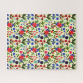 Waterverf van de Rustische Zomer Wilde Zak Legpuzzel (Horizontaal)