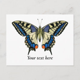 Waterverf van de swallowtail Butterfly Briefkaart 