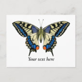 Waterverf van de swallowtail Butterfly Briefkaart  (Voorkant)
