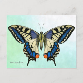 Waterverf van de swallowtail Butterfly Briefkaart 