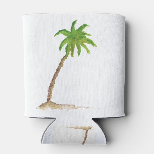 Waterverf van de tropische beugel blikjeskoeler (Achterkant)