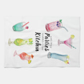 Waterverf van de Tropische Drinken van de Keukenpa Theedoek (Horizontaal)