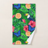 Waterverf van de tropische tuinen bad handdoek (Handdoek)