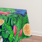 Waterverf van de tropische tuinen tafelkleed (Voorbeeld)