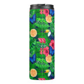 Waterverf van de tropische tuinen thermosbeker (Achterkant)