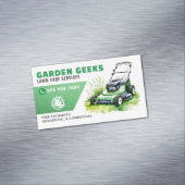 Waterverf van de tuinlandschapsarchitectuur magnetisch visitekaartje (Voorbeeld)