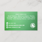 Waterverf van de tuinlandschapsarchitectuur visitekaartje (Achterkant)