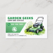 Waterverf van de tuinlandschapsarchitectuur visitekaartje (Voorkant)