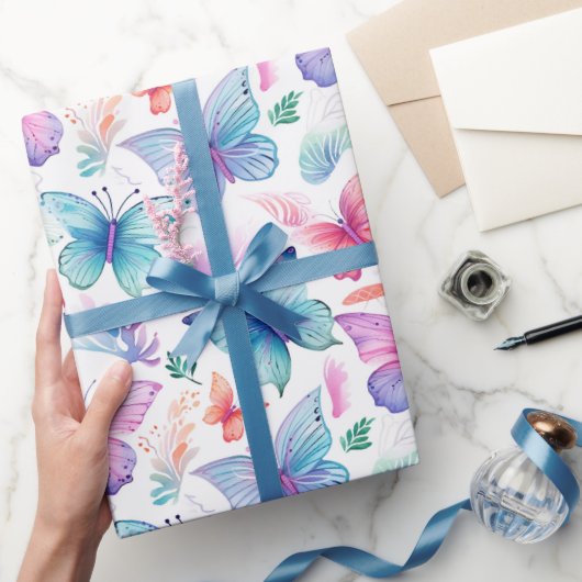 Waterverf van de vlinder cadeaupapier (Geschenken)