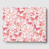 Waterverf van de vlinder gastenboek (Achterkant)